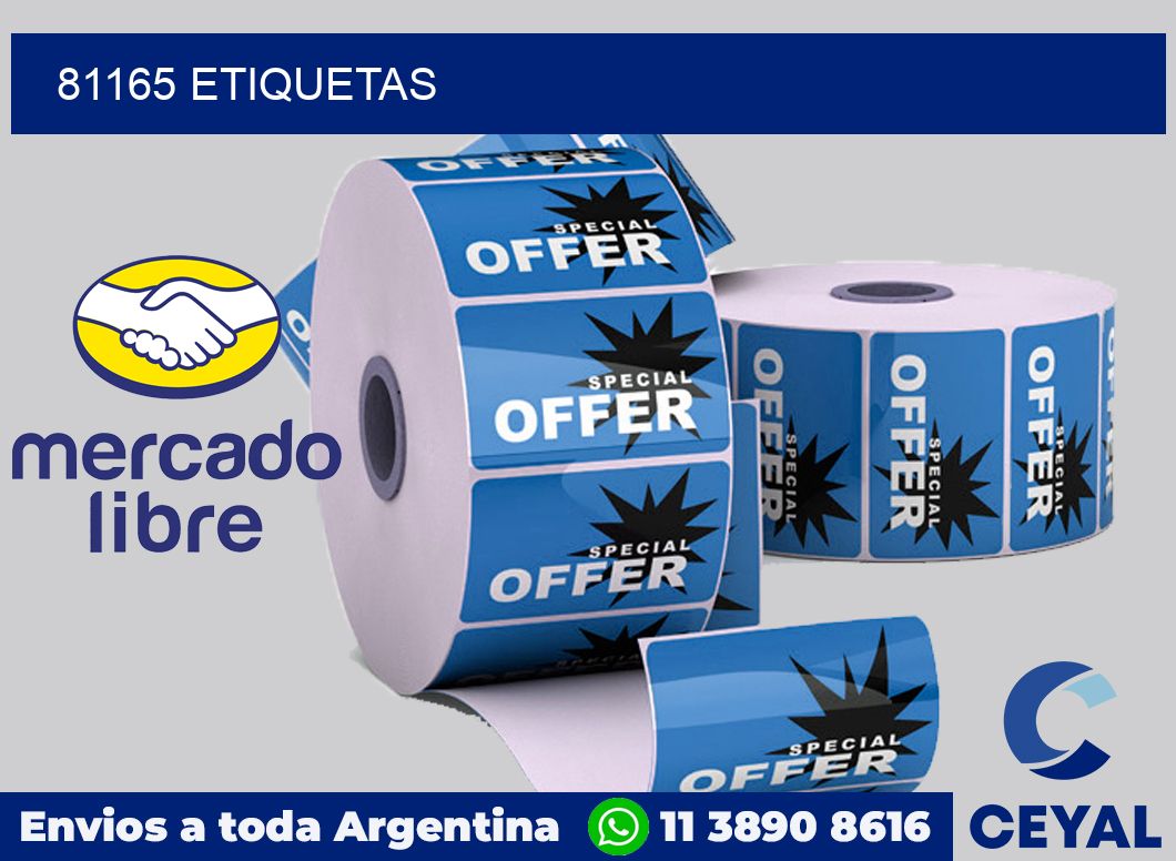 81165 etiquetas