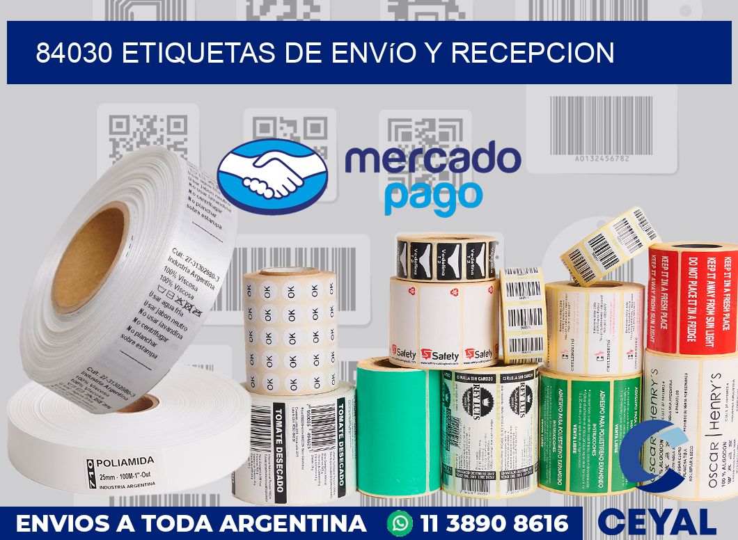 84030 Etiquetas de envío y recepcion