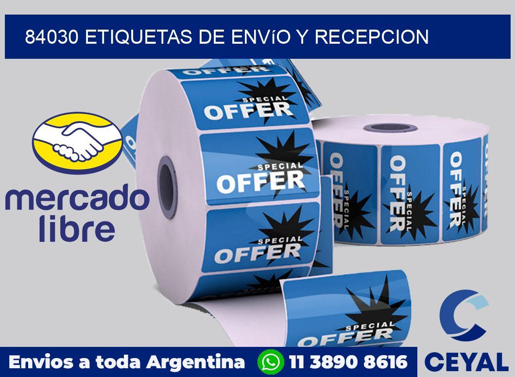 84030 Etiquetas de envío y recepcion