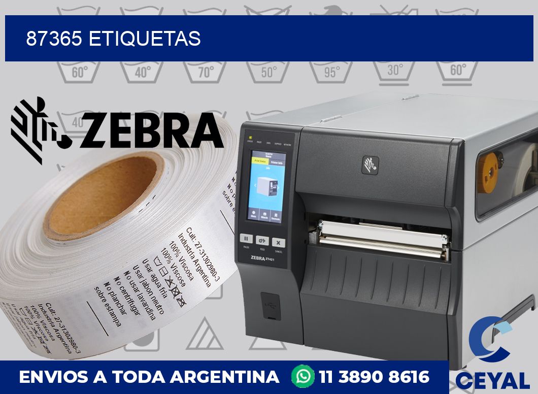 87365 etiquetas
