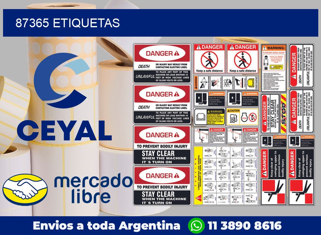 87365 etiquetas