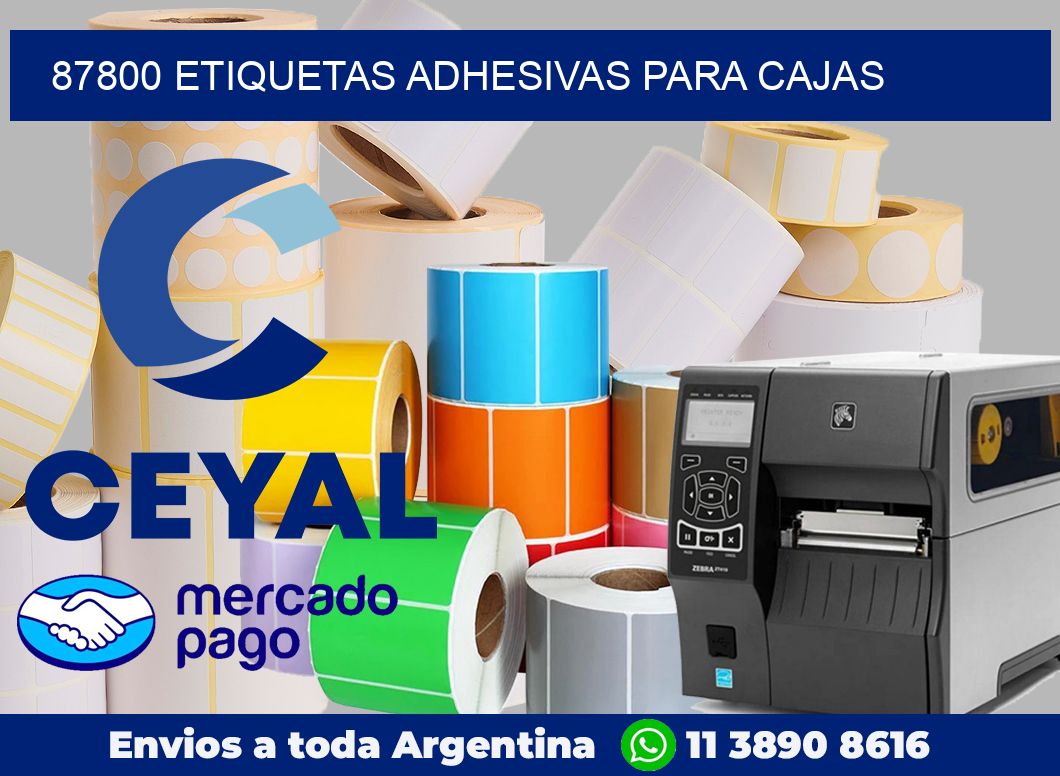 87800 Etiquetas adhesivas para cajas