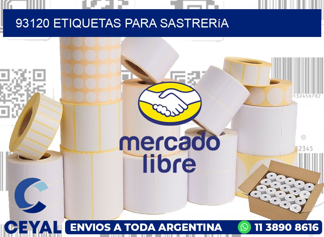 93120 Etiquetas para sastrería