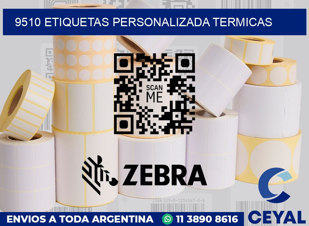 9510 etiquetas personalizada termicas