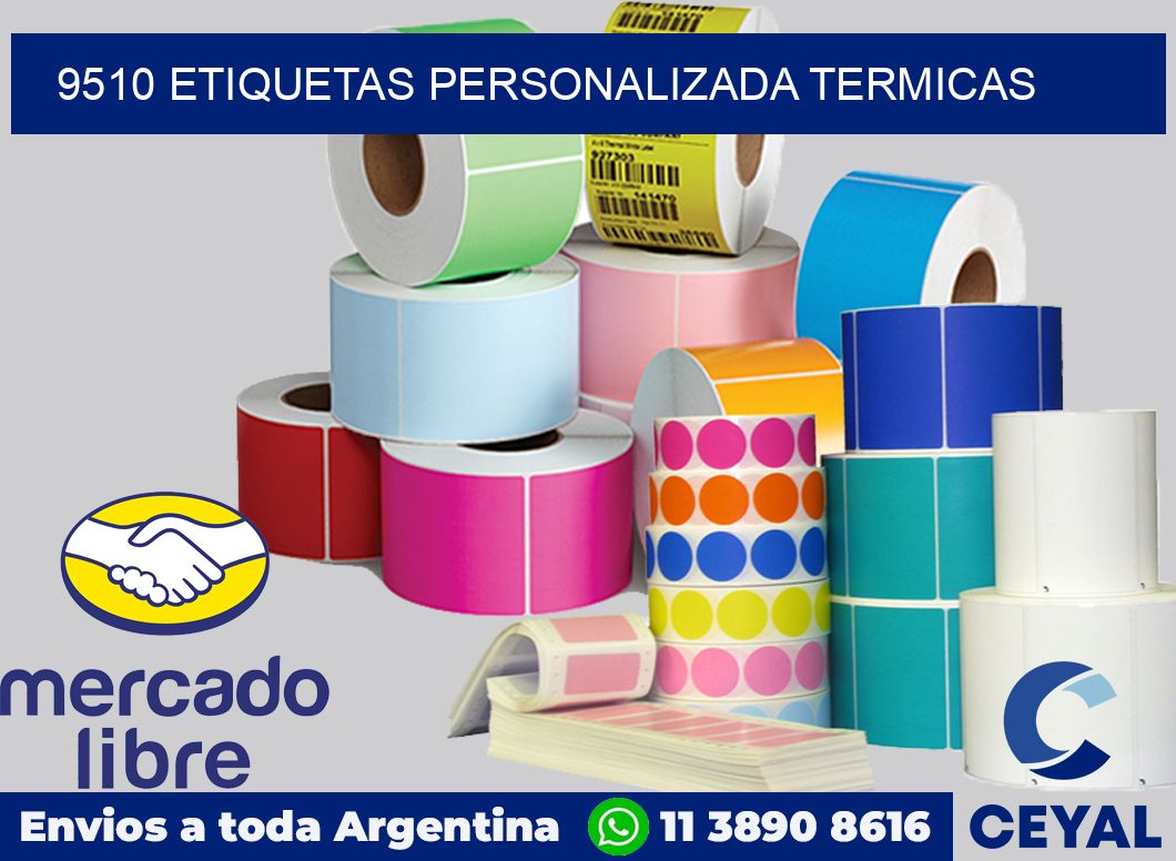 9510 etiquetas personalizada termicas