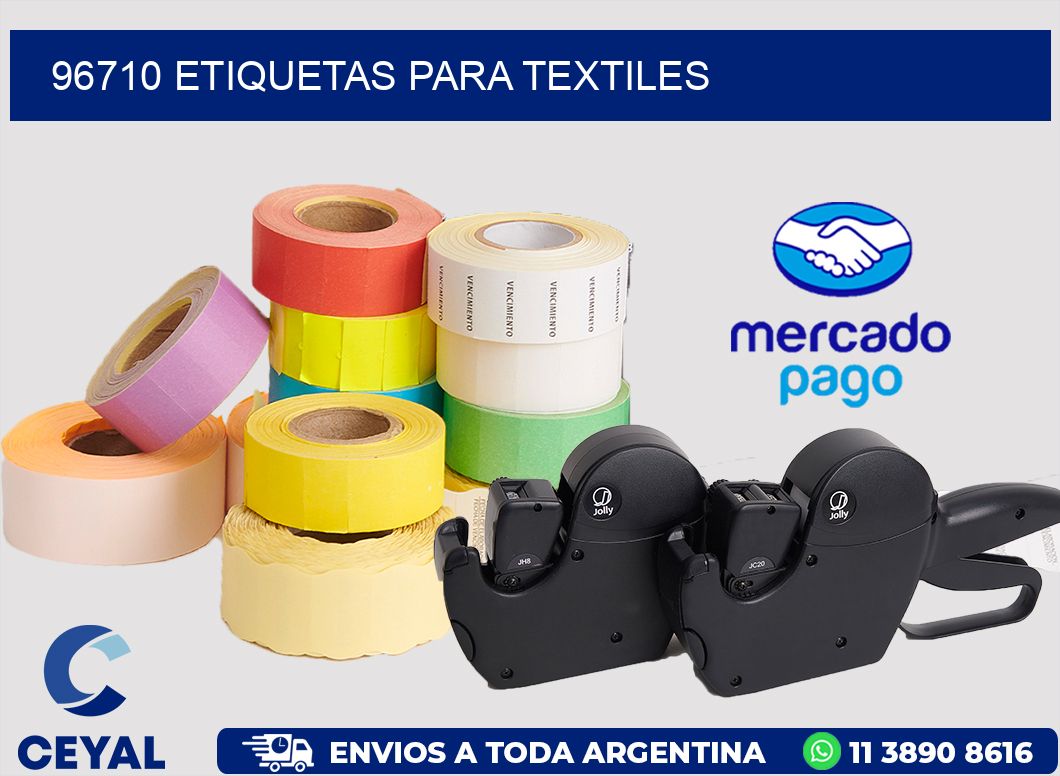 96710 etiquetas para textiles