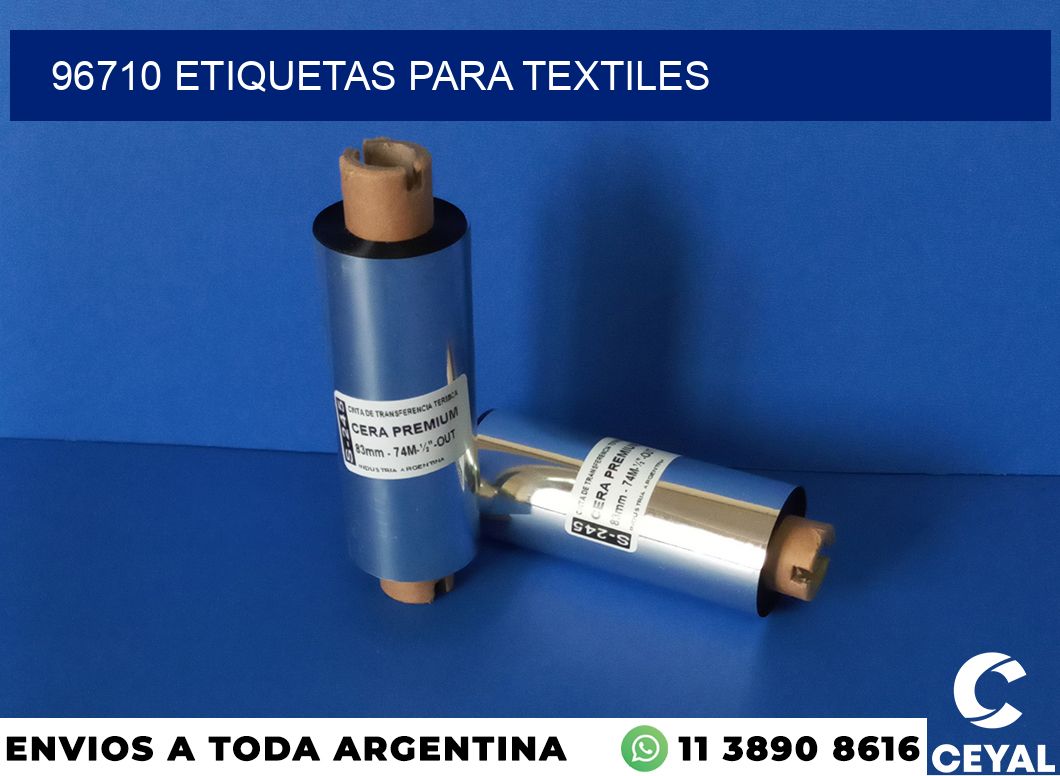 96710 etiquetas para textiles