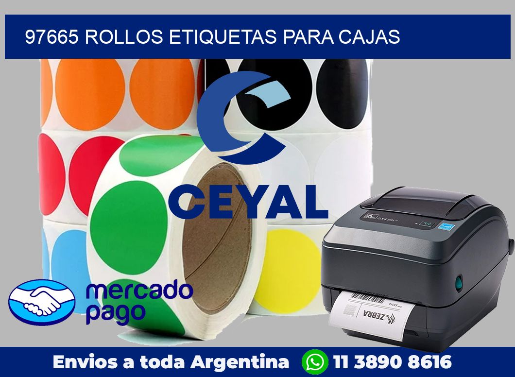97665 Rollos etiquetas para cajas