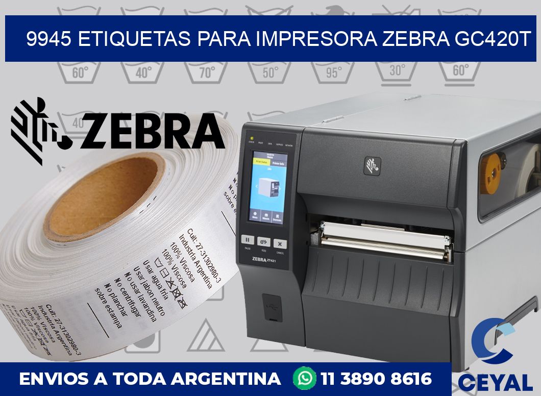 9945 etiquetas para impresora zebra GC420T