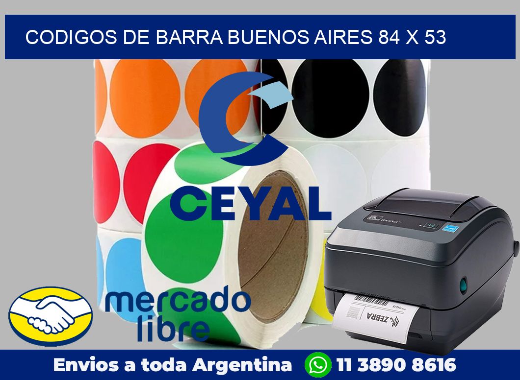 Codigos de barra Buenos Aires 84 x 53
