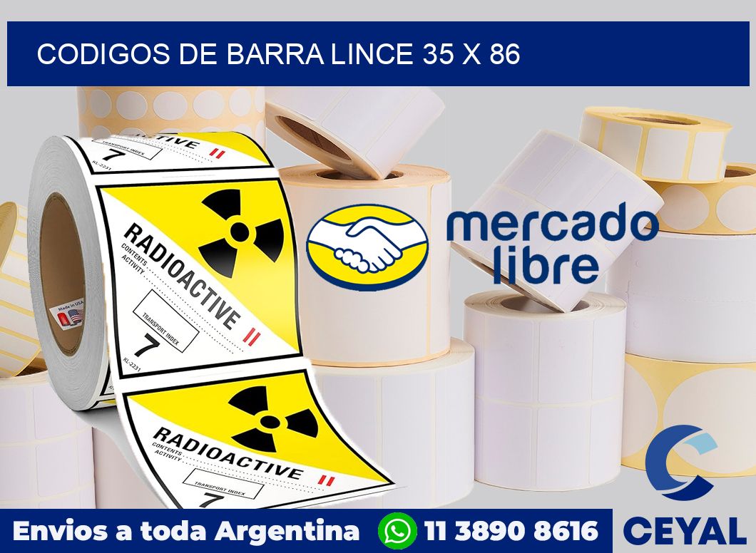 Codigos de barra Lince 35 x 86