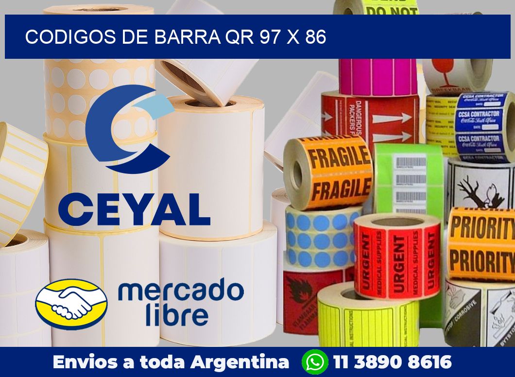 Codigos de barra QR 97 x 86