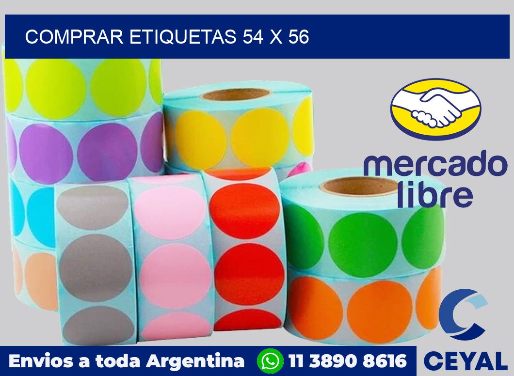 Comprar etiquetas 54 x 56