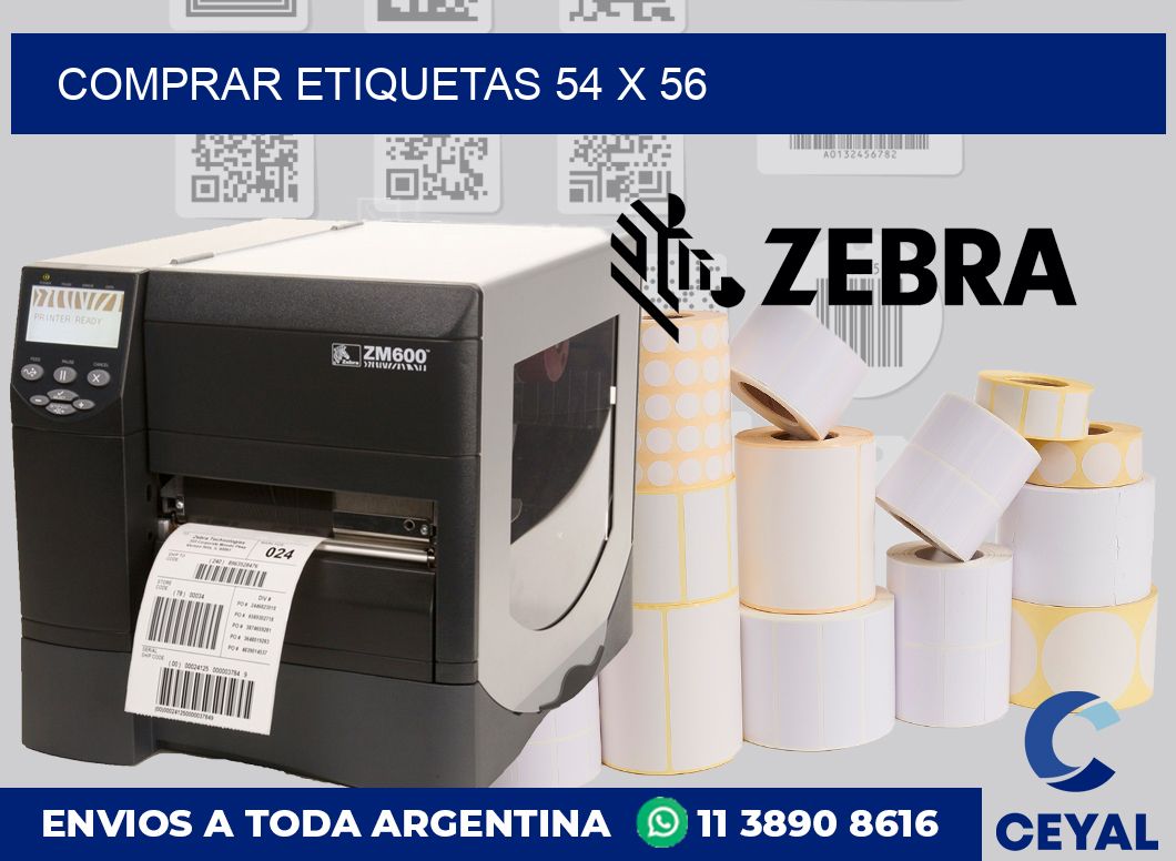 Comprar etiquetas 54 x 56
