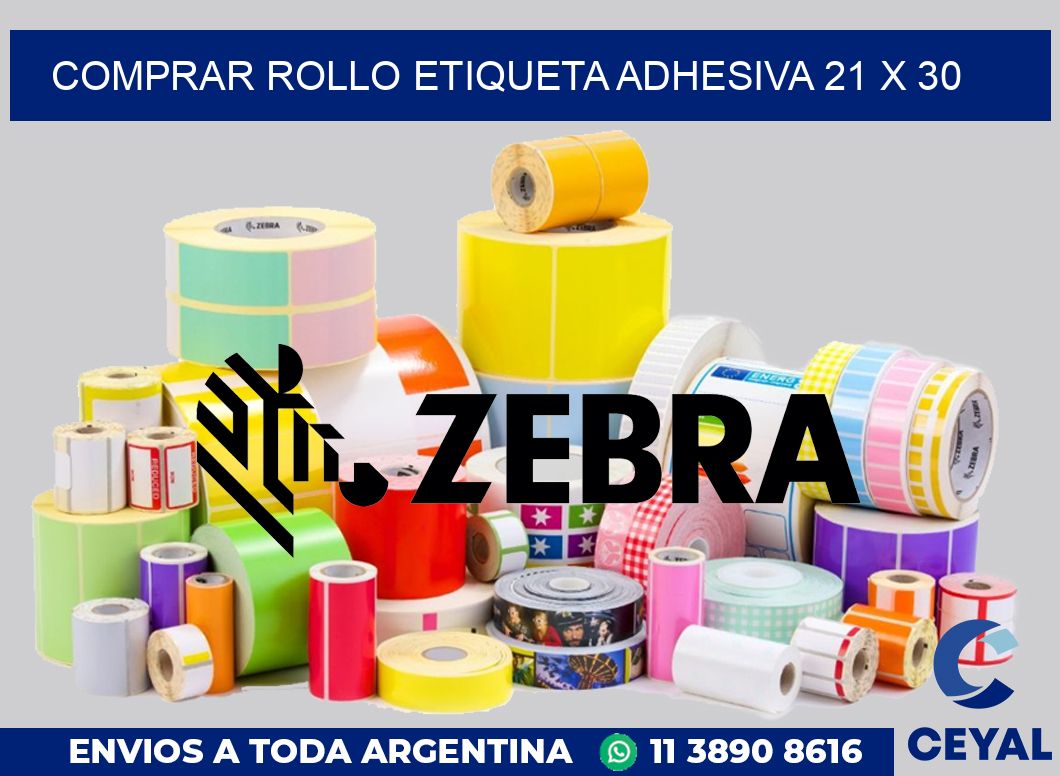 Comprar rollo etiqueta adhesiva 21 x 30