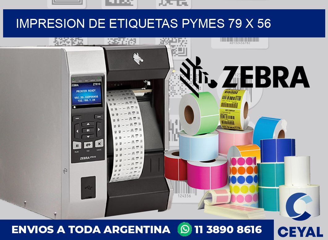 Impresion de etiquetas pymes 79 x 56