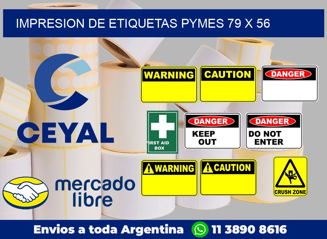 Impresion de etiquetas pymes 79 x 56