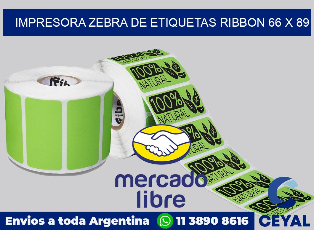 Impresora Zebra de etiquetas ribbon 66 x 89