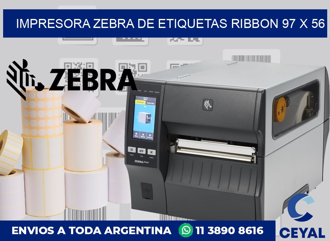 Impresora Zebra de etiquetas ribbon 97 x 56