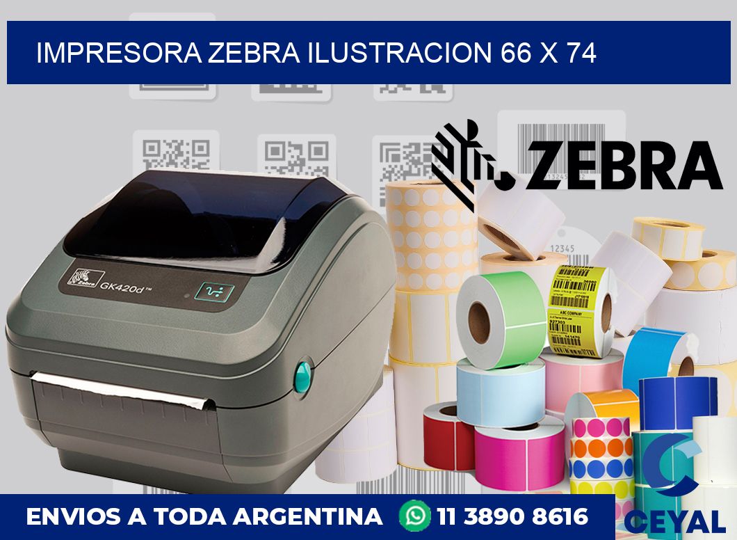 Impresora Zebra ilustracion 66 x 74