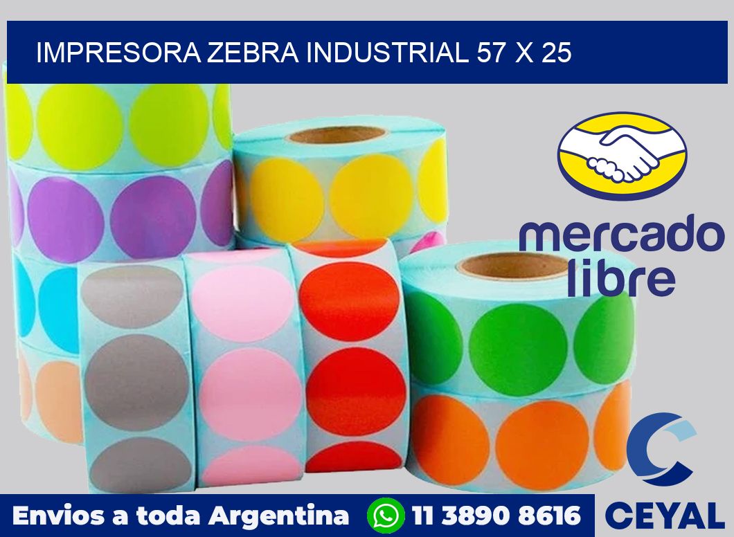 Impresora Zebra industrial 57 x 25