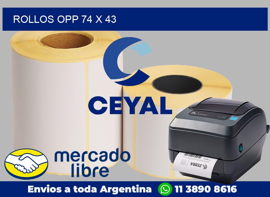 Rollos OPP 74 x 43