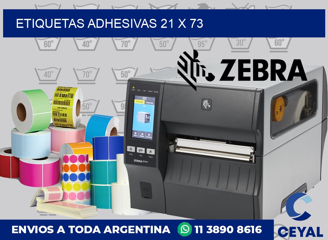 etiquetas adhesivas 21 x 73