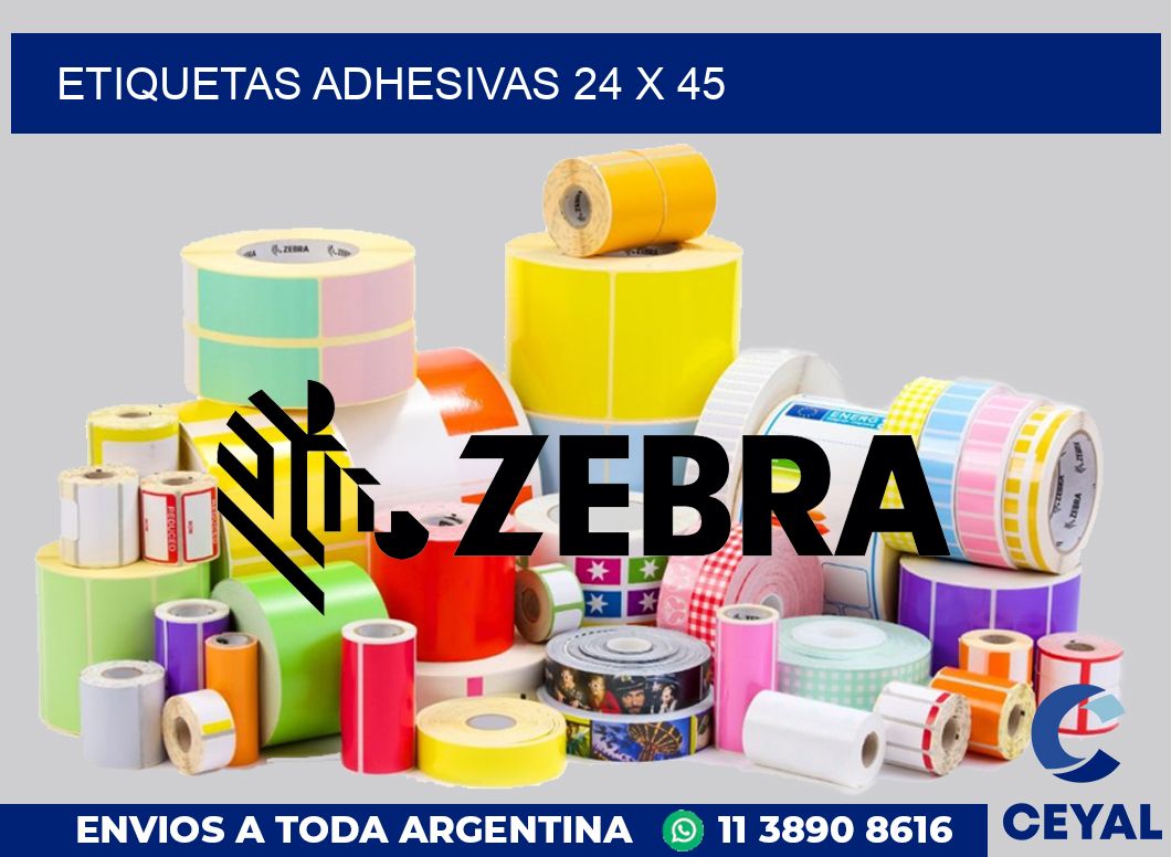 etiquetas adhesivas 24 x 45