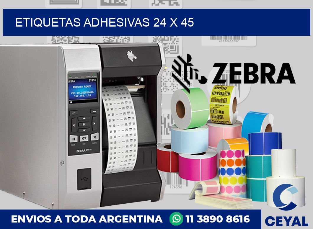etiquetas adhesivas 24 x 45