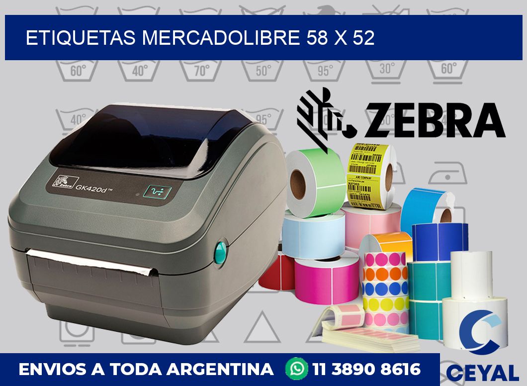 etiquetas mercadolibre 58 x 52