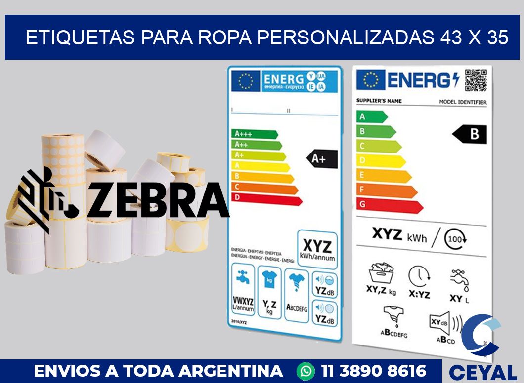 etiquetas para ropa personalizadas 43 x 35