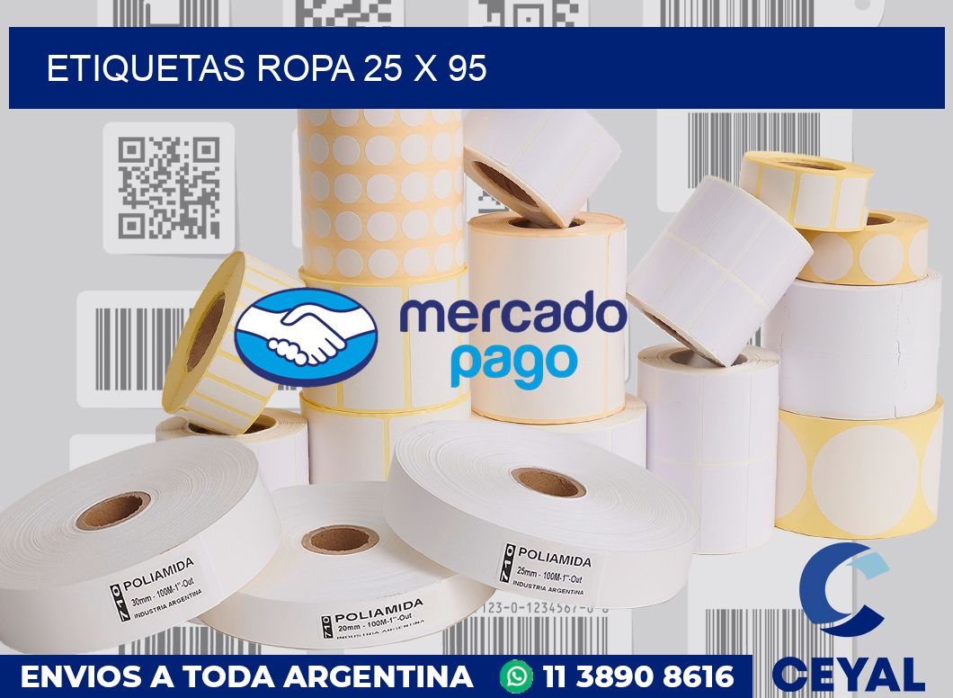 etiquetas ropa 25 x 95