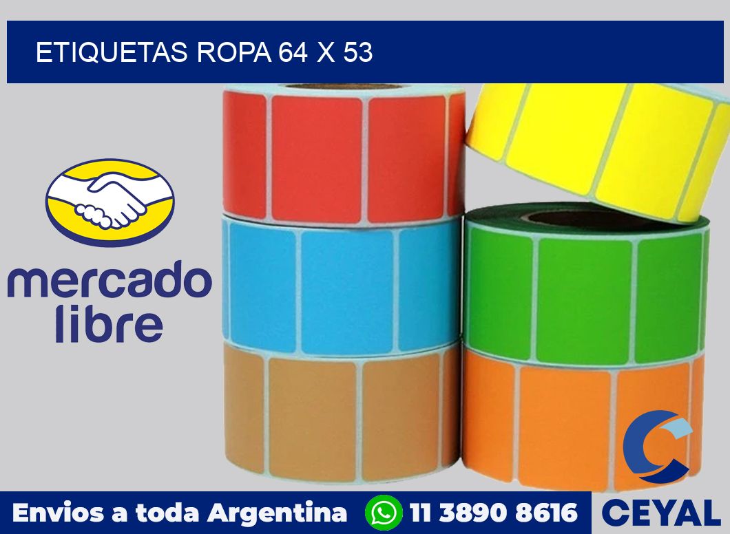 etiquetas ropa 64 x 53