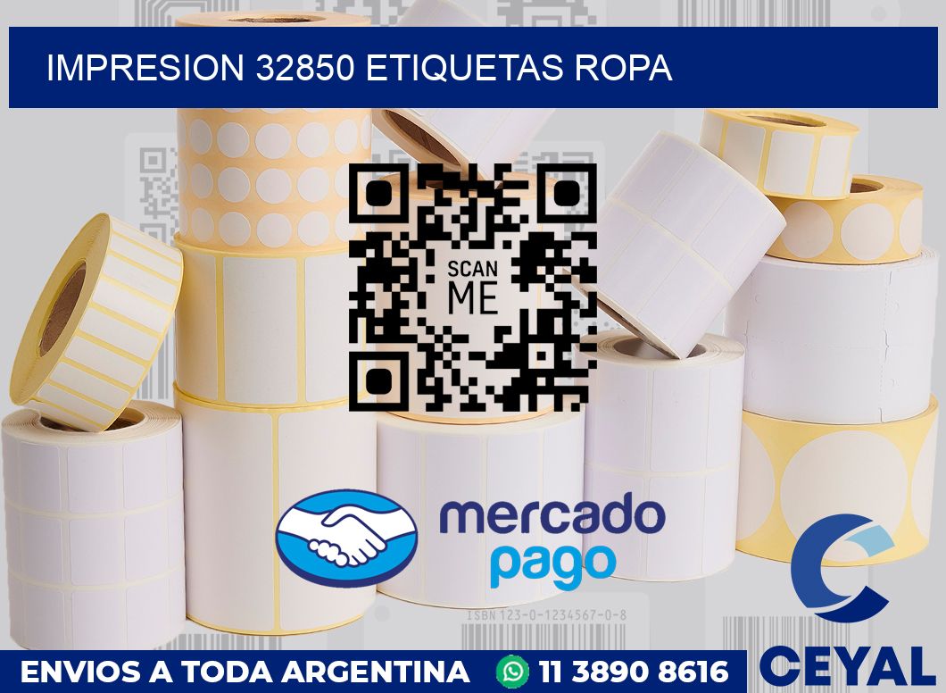 impresion 32850 etiquetas ropa