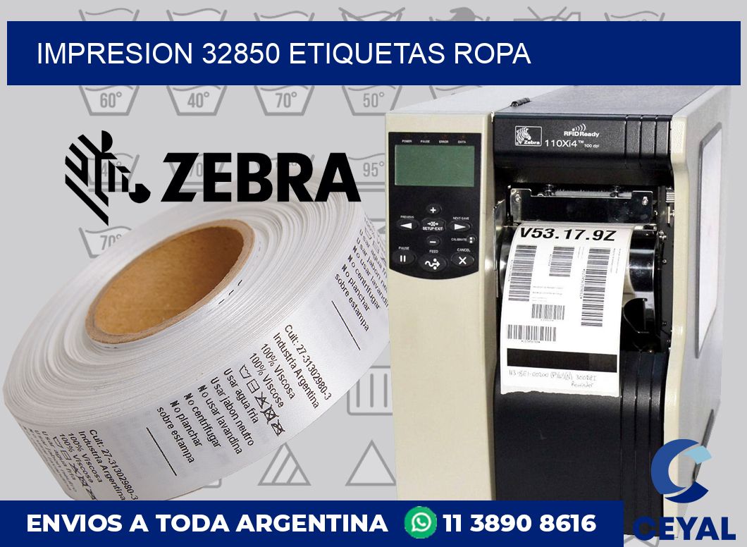 impresion 32850 etiquetas ropa