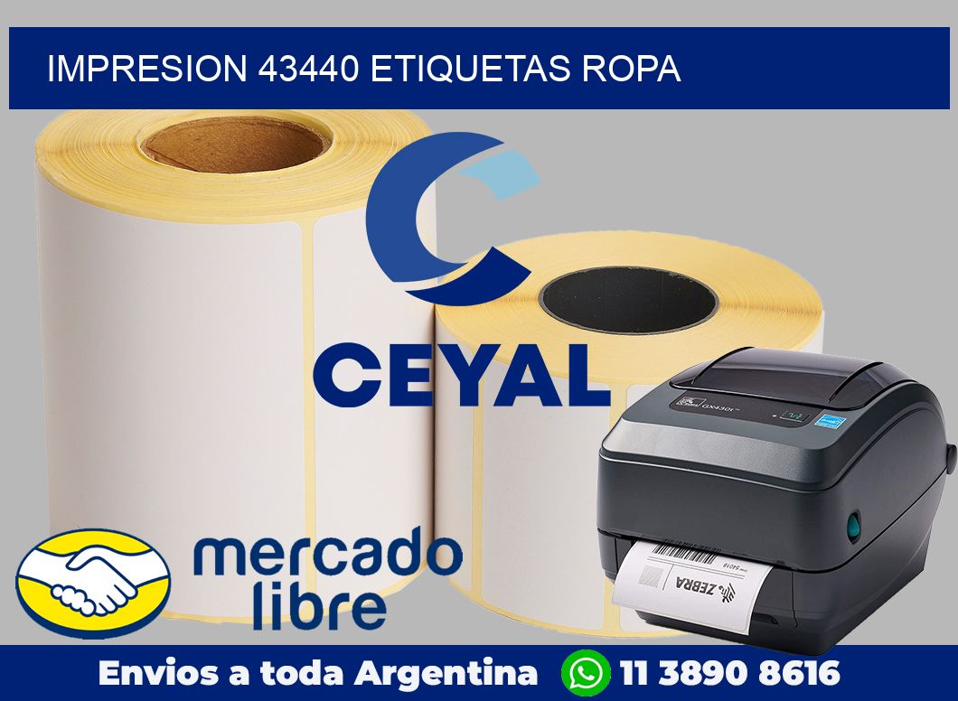 impresion 43440 etiquetas ropa