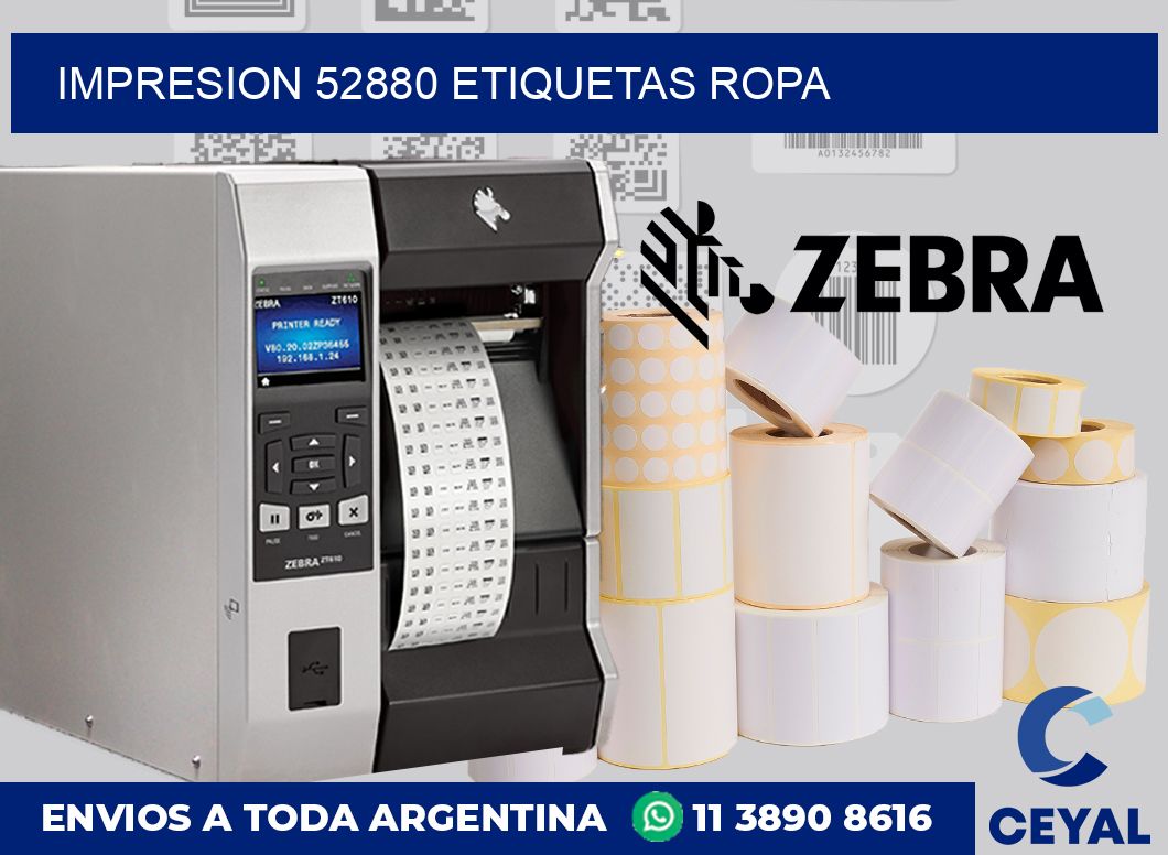 impresion 52880 etiquetas ropa