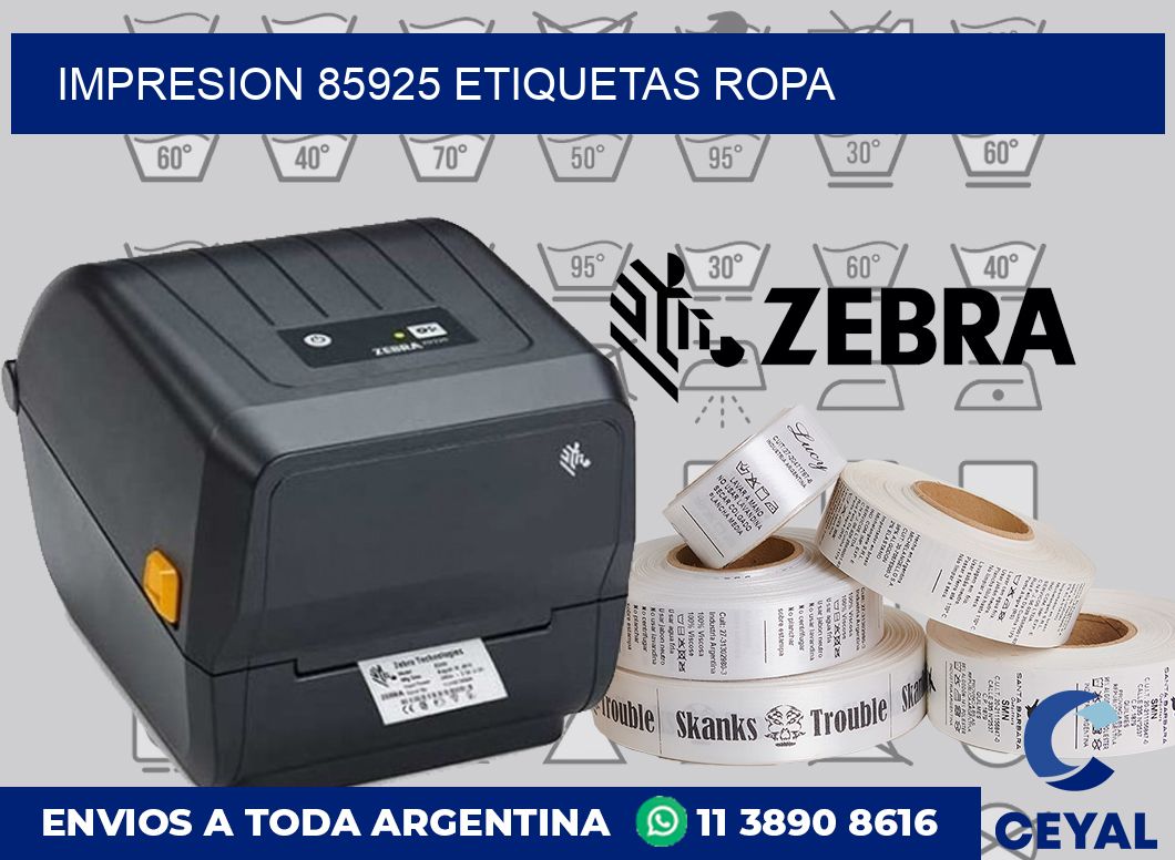 impresion 85925 etiquetas ropa