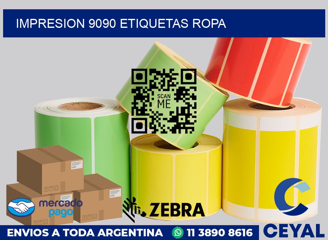 impresion 9090 etiquetas ropa