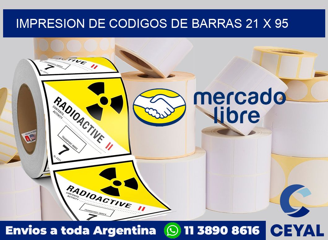 impresion de codigos de barras 21 x 95