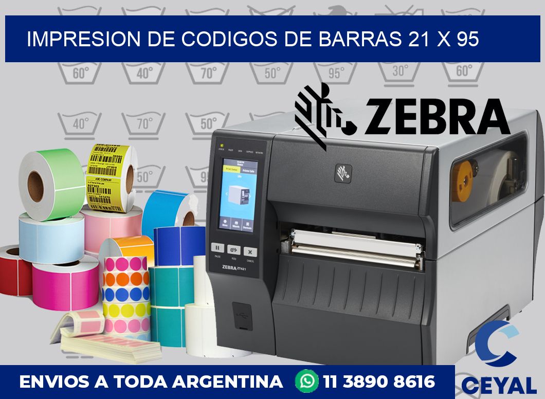 impresion de codigos de barras 21 x 95