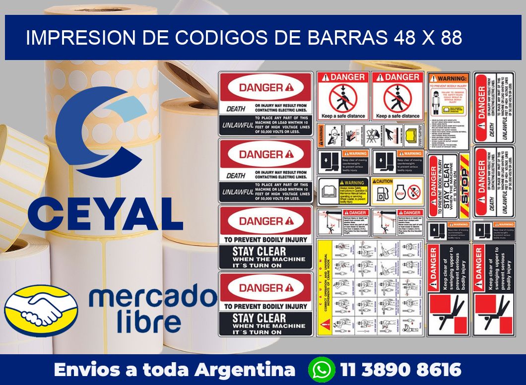 impresion de codigos de barras 48 x 88