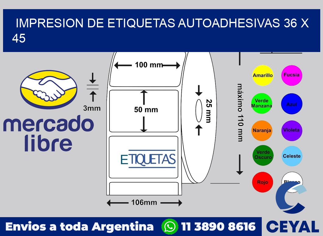 impresion de etiquetas autoadhesivas 36 x 45
