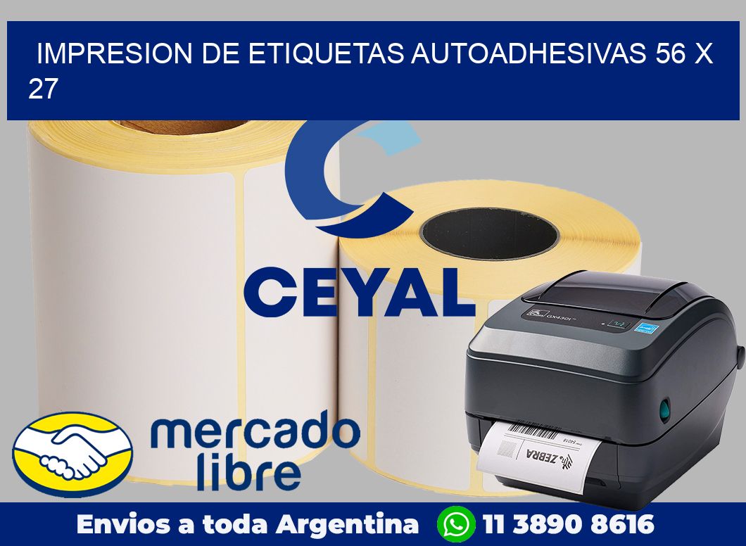 impresion de etiquetas autoadhesivas 56 x 27