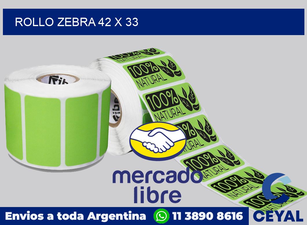 rollo zebra 42 x 33