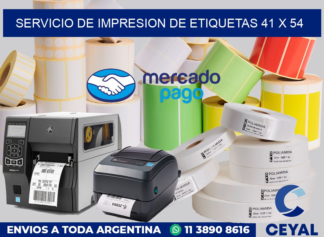 servicio de impresion de etiquetas 41 x 54