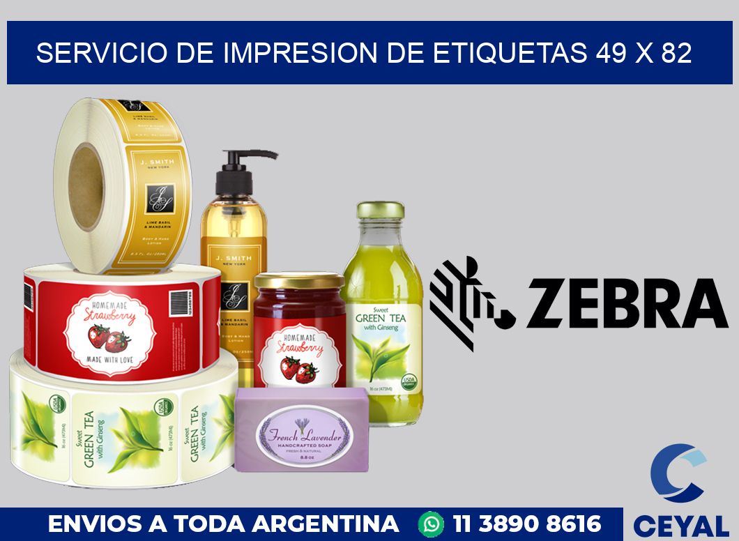 servicio de impresion de etiquetas 49 x 82