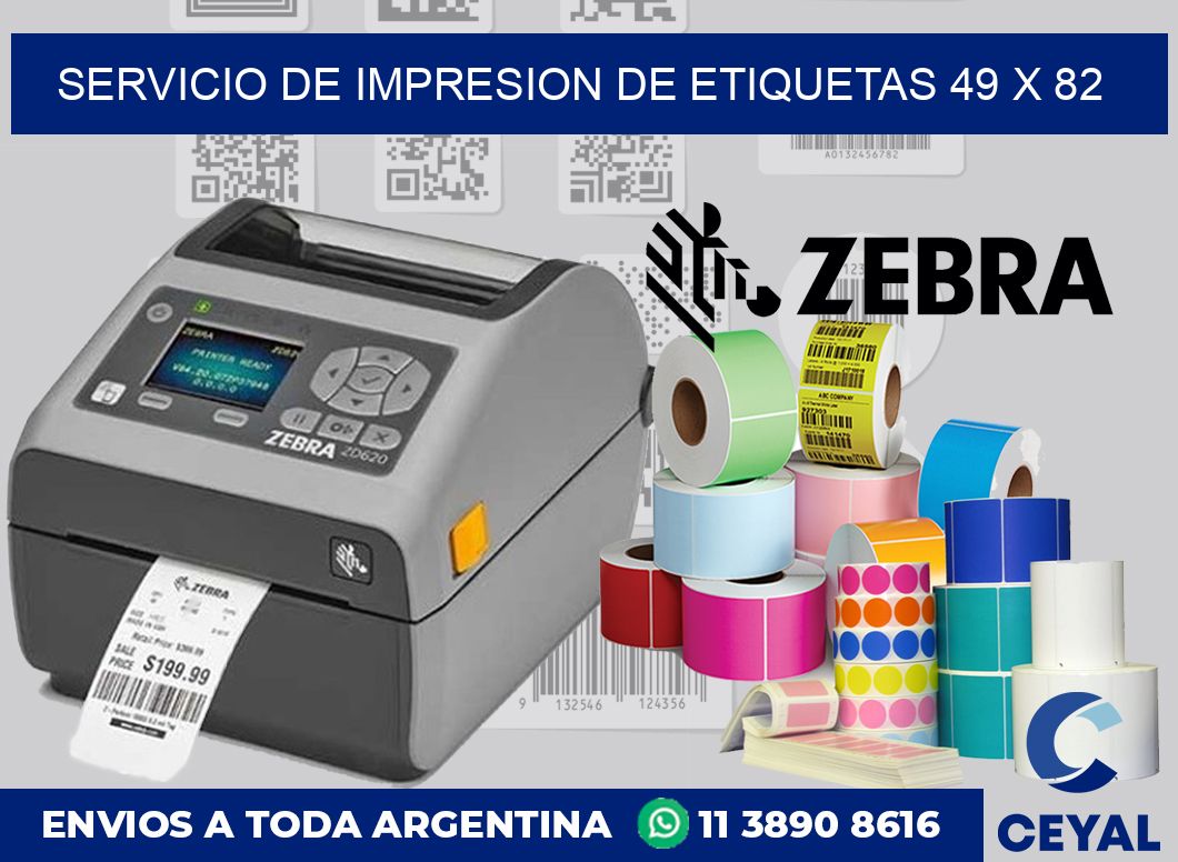 servicio de impresion de etiquetas 49 x 82