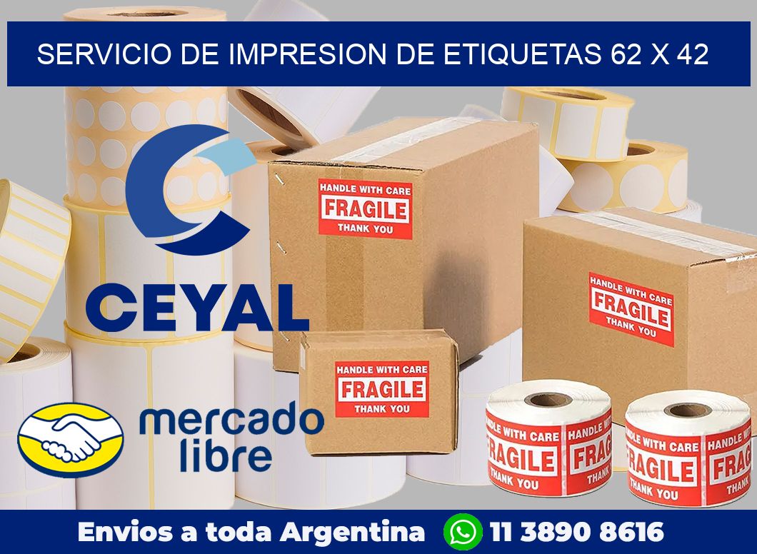 servicio de impresion de etiquetas 62 x 42