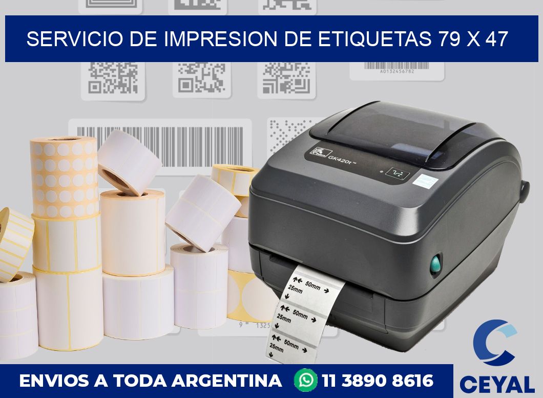 servicio de impresion de etiquetas 79 x 47